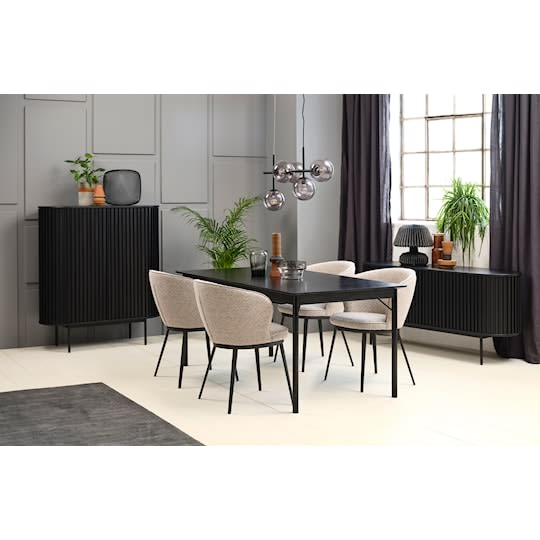 Sleepo Freja Kaappi Black Oak 125cm