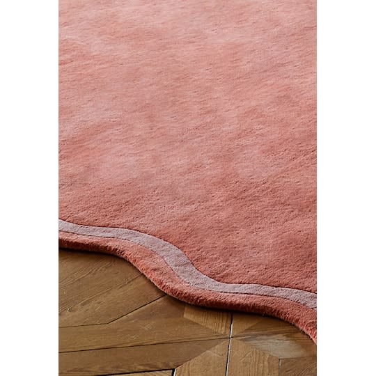 Layered Organic Scallop Ullmatta Watermelon Pink 180x270