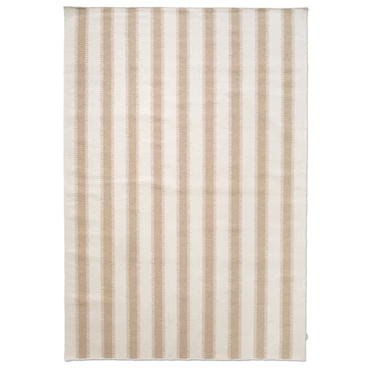 Classic Collection Stripes Ullmatta Off White/Natur 170x230