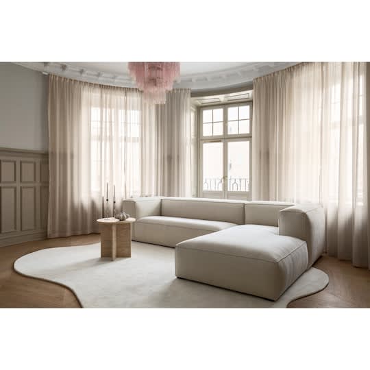 Sleepo Luca Divansofa Høyre Creme 309cm