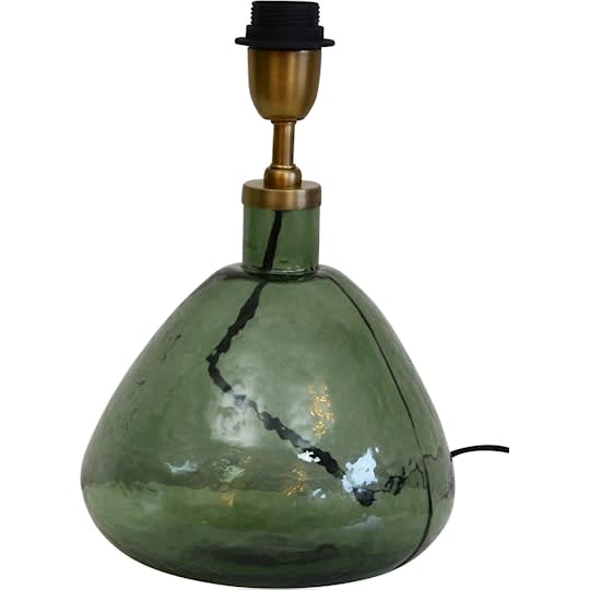 Hallbergs Belysning Murano Lampfot Bottle Green