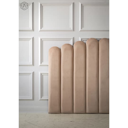 Sleepo Art Kopfteil Samt Beige 180cm