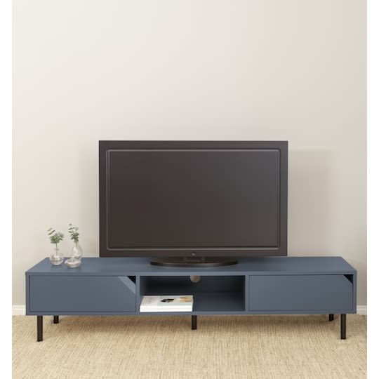 Tenzo Corner TV-bänk Lake Blue Matte 176.5cm