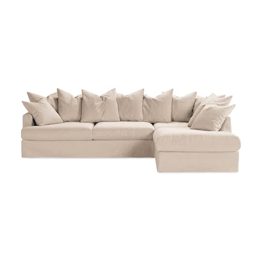 Nordic Home Hilde Soffa Schäslong Höger Beige