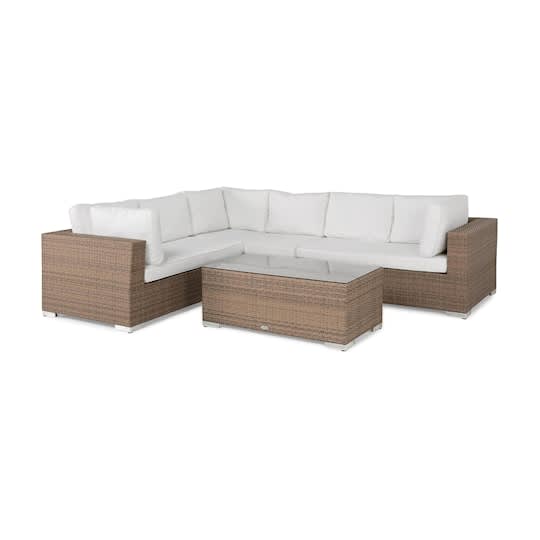 Nordic Outdoor Bora 6-seter Loungesofa inkl. Bord Venstre Sand