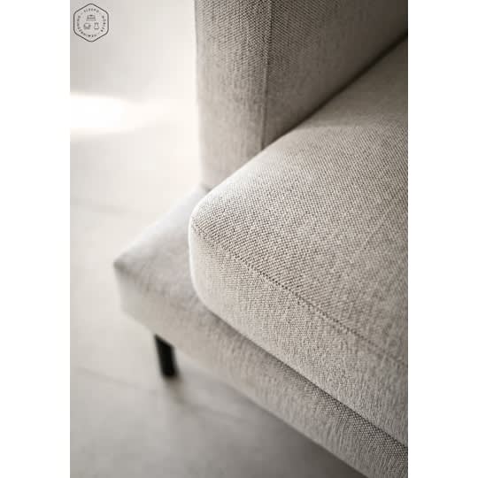 Sleepo Olivia 4-Sitzer Chaiselongue Sofa Links Natur 297cm