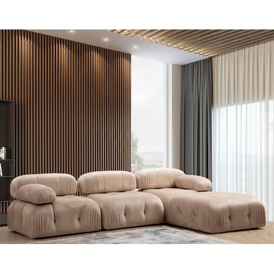 Sleepo Blanca Linkes Modul Velvet Beige