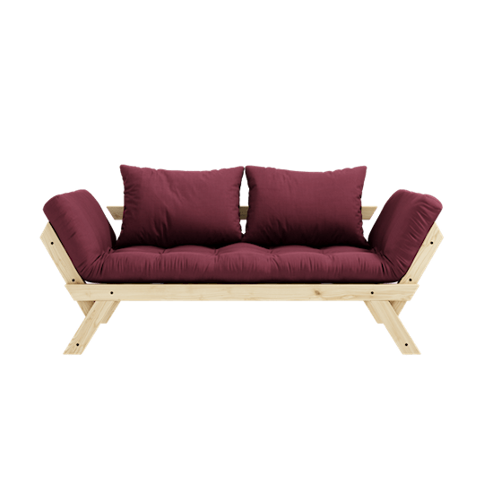 Karup Design Bebop Tagesbett Natur/Bordeaux 174cm