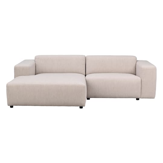 Rowico Home Willard 3-Sitzer Sofa Chaiselongue Links Hellbeige