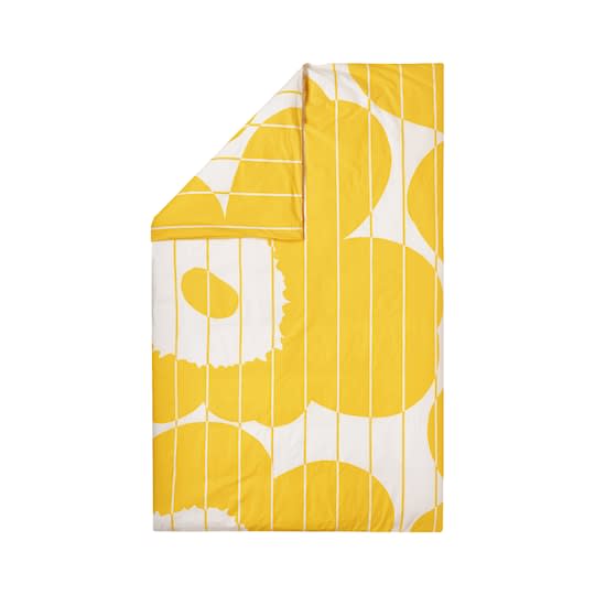 Marimekko Vesi Unikko Påslakan Spring Yellow/Ecru Enkel