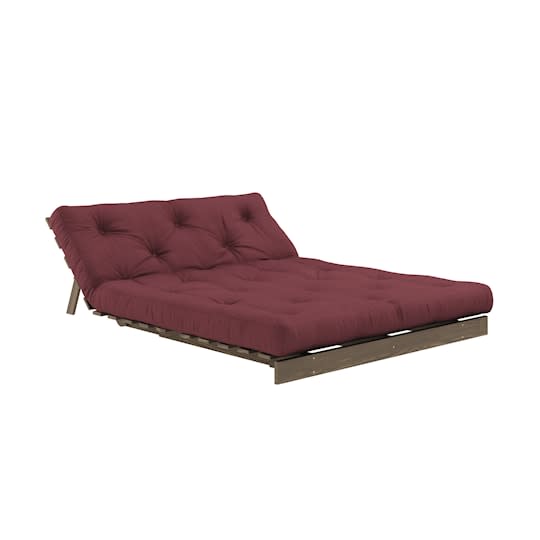 Karup Design Roots Bäddsoffa Brun/Bordeaux 140cm