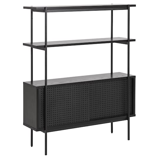 Nordic Home Evelyn Bücherregal Schwarz 114cm