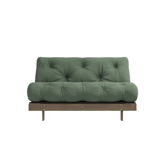 Karup Design Roots Bäddsoffa Brun/Olive Green 140cm