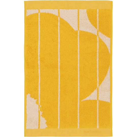 Marimekko Vesi Unikko Håndkle Spring Yellow/Ecru 30x50