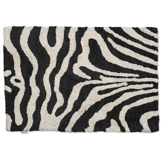 Classic Collection Zebra Badrumsmatta Svart/Vit 60x90