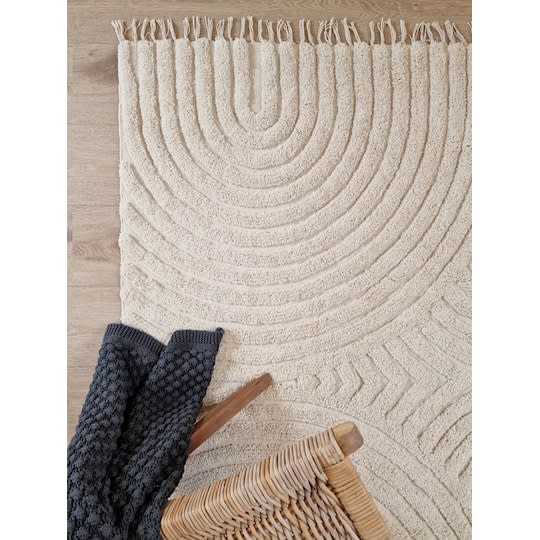 Nordic Home Chelsie Zen Bomullsmatta Creme 240x340