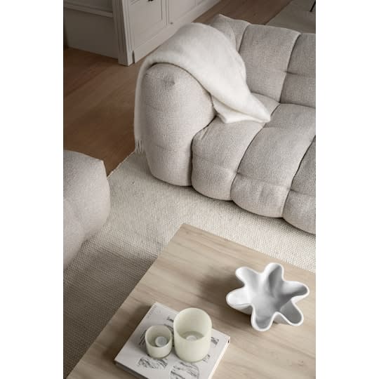 Sleepo Billie 1-Sitzer Sofa Modul Rechts Armlehne Beige Bouclé 118cm