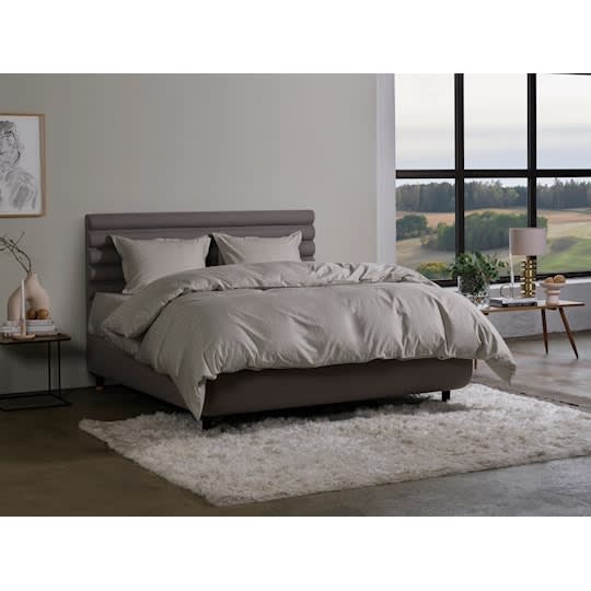 Tempur Satin Luxe Jacquard Påslakan Natur 150x210