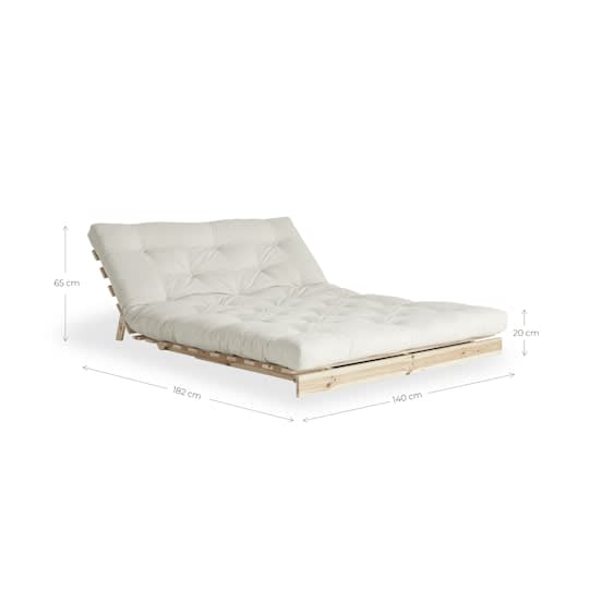 Karup Design Roots Sovesofa Svart/Mocca 140cm