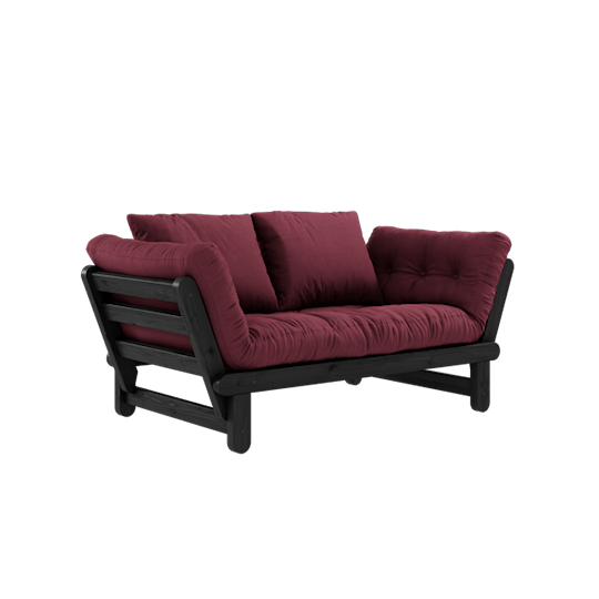 Karup Design Beat Bäddsoffa Svart/Bordeaux 200cm