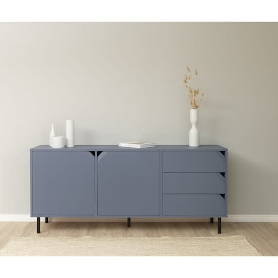 Tenzo Corner Sideboard Lake Blue Matte 176.5cm