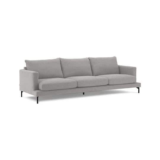 Sleepo Olivia 4-Sitzer Sofa Silber 272cm