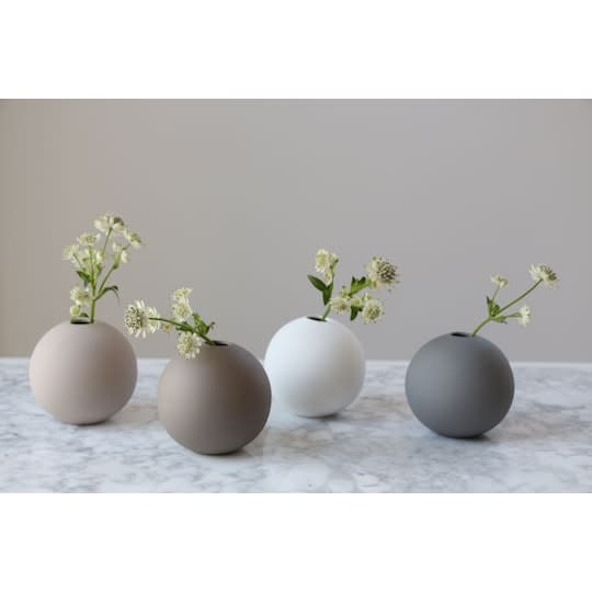 Cooee Design Ball Vase Grau 8cm