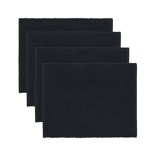 Linum Uni Bordstablett Black 35x46 4-pack