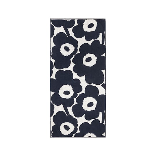 Marimekko Unikko pyyhe tummansininen 70x150