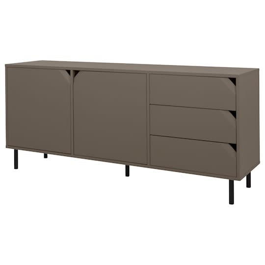 Tenzo Corner Sideboard Dark Taupe Matte 176.5cm