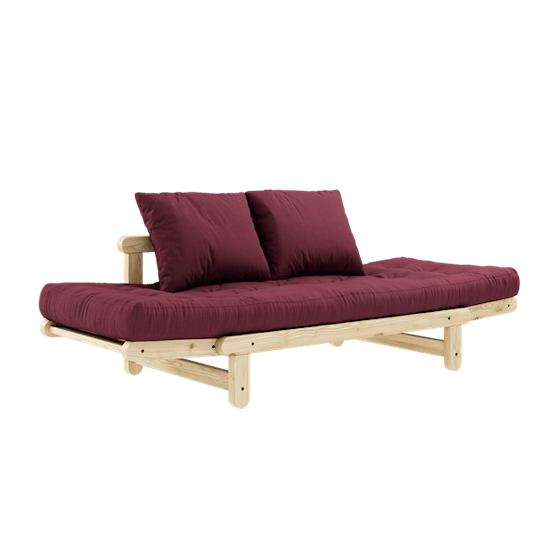 Karup Design Beat Sovesofa Natur/Bordeaux 200cm