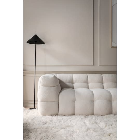 Sleepo Billie 4-Sitzer Sofa in Creme Teddy