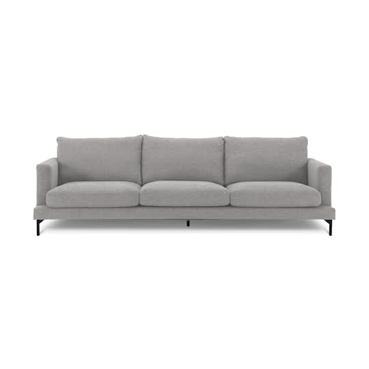 Sleepo Olivia 4-Sitzer Sofa Silber 272cm