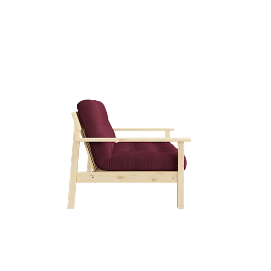 Karup Design Unwind Bäddsoffa Natur/Bordeaux 218cm