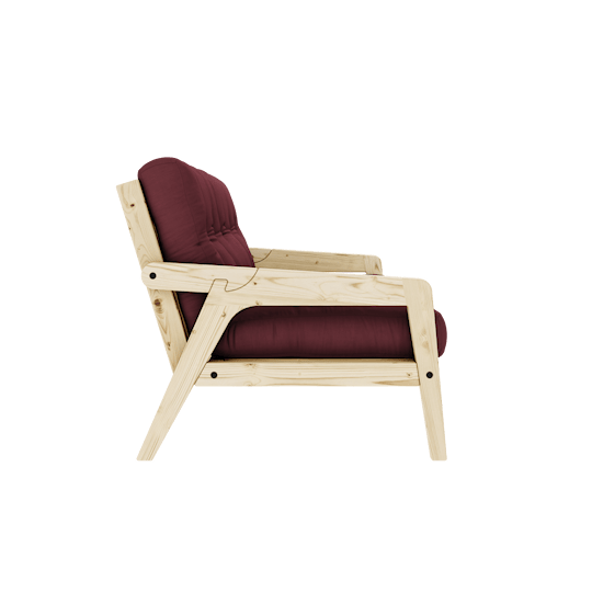 Karup Design Grab Bäddsoffa Natur/Bordeaux 204cm