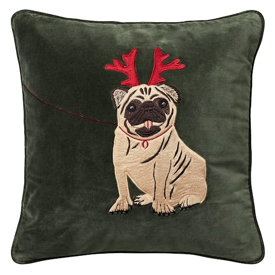 Chhatwal &amp; Jonsson Holiday Dog Putetrekk Velvet Forest Green 50x50