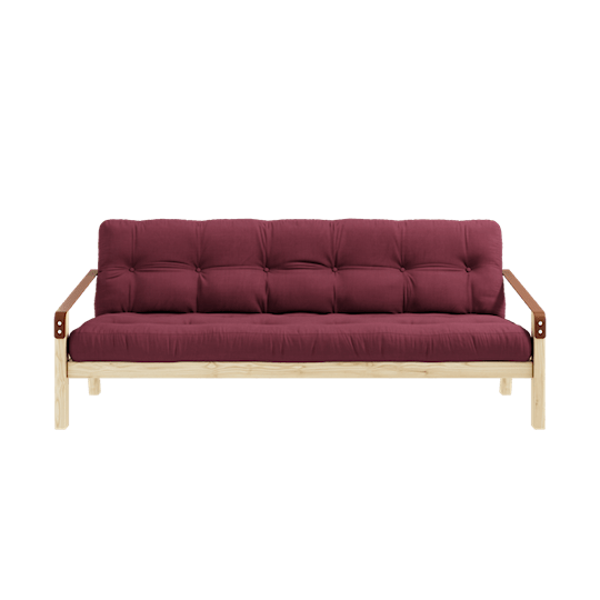 Karup Design Poetry Sovesofa Natur/Bordeaux 204cm