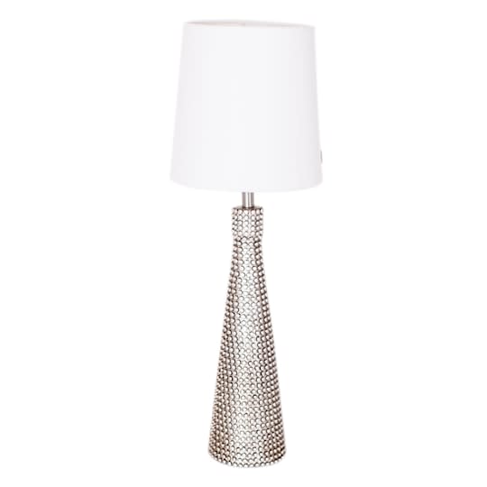 By Rydéns Lofty Slim Bordslampa Satin/Vit skärm 54cm