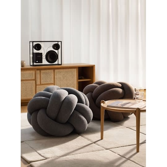 Design House Stockholm Knot Sittpuff M Grey