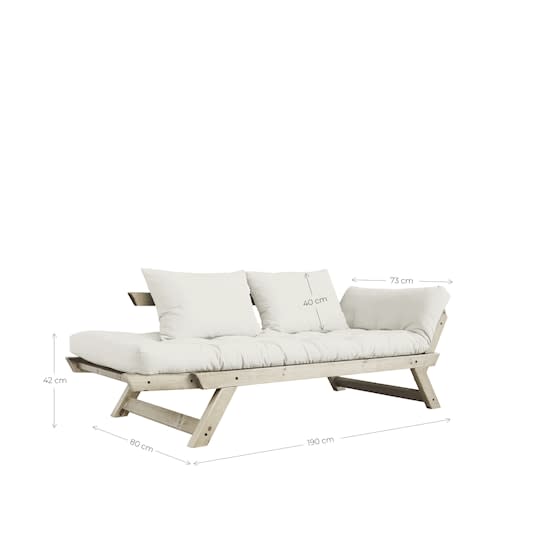 Karup Design Bebop Schwarzes/Mocca-Tagesbett, 174 cm