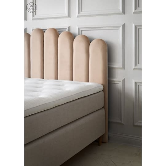 Sleepo Art Sänggavel Sammet Beige 180cm