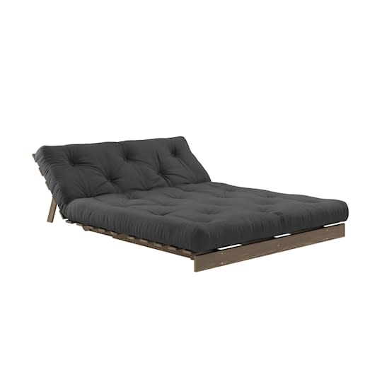 Karup Design Roots Bäddsoffa Brun/Dark Grey 140cm