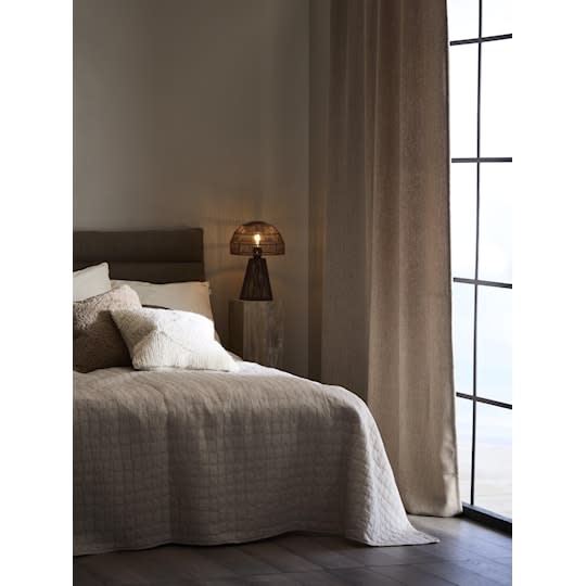 Svanefors Greenwich Gardinlängd Beige 140x320 2-pack