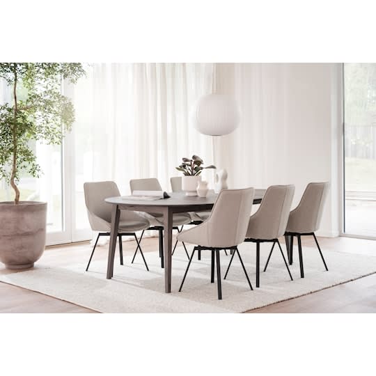 Rowico Home Filippa Esstisch Braun Ø120/165cm