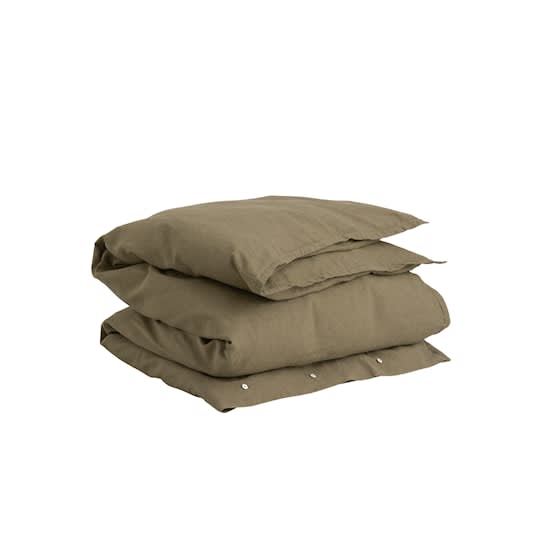 GANT Home Cotton Linen Påslakan Hunter Green Dubbel