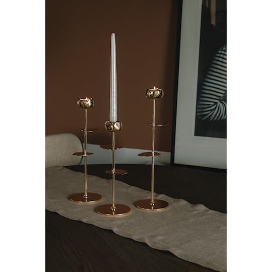 Hilke Collection Ninfea Alta Kerzenständer Messing 35cm