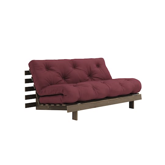 Karup Design Roots Bäddsoffa Brun/Bordeaux 160cm