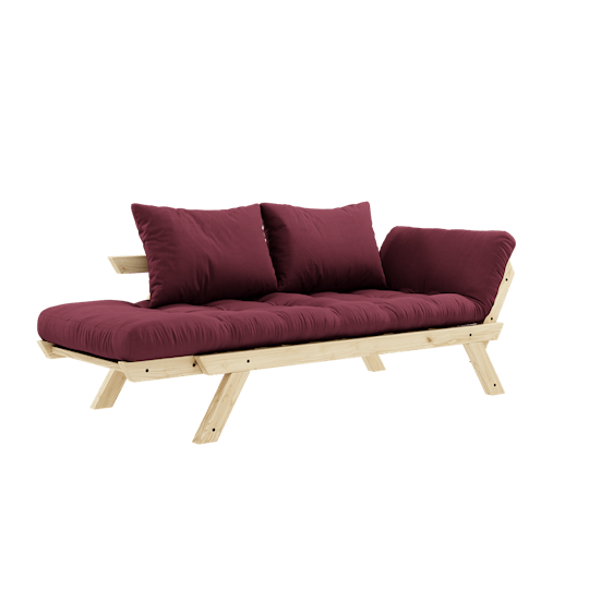 Karup Design Bebop Dagbädd Natur/Bordeaux 174cm