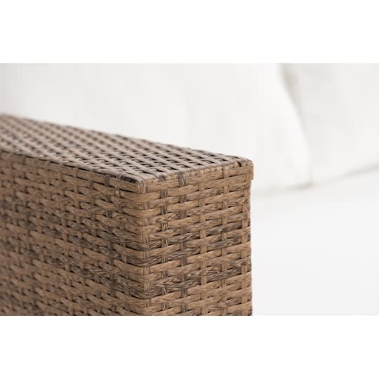 Nordic Outdoor Bora 5-seters lounge sofa inkl. bord med hylle Sand