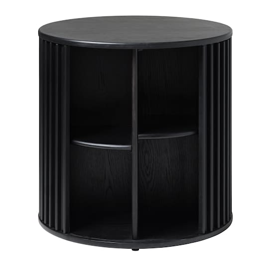 Sleepo Freja Sidebord Black Oak Ø60